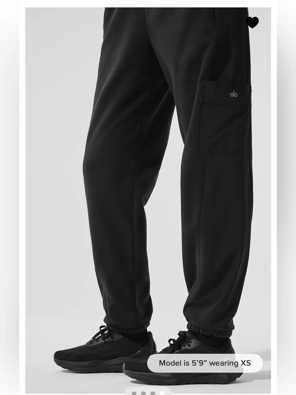 Alo yoga Polar Fleece Wintry Mix Pant - Black